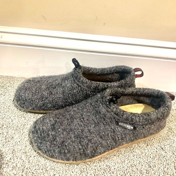 Giesswein Gray Boiled Wool mules 39 - Picture 4 of 8